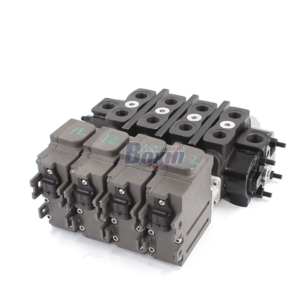 Factory Direct Supply of SD8EMA-4OT Electric Motor 4 Spool Sectional Directional Valve main image